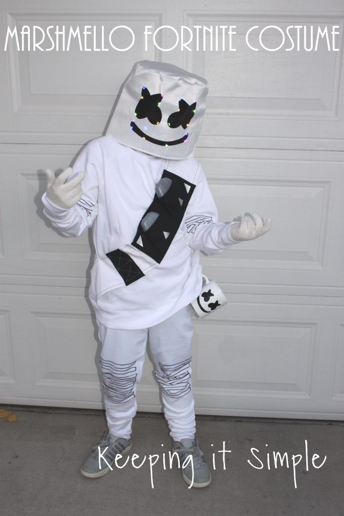 DIY Fortnite Costume
 Last Minute DIY Marshmello Fortnite Costume • Keeping it