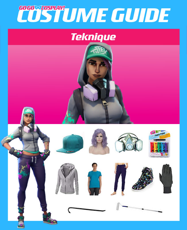 DIY Fortnite Costume
 Teknique Costume from Fortnite DIY Guide for Cosplay