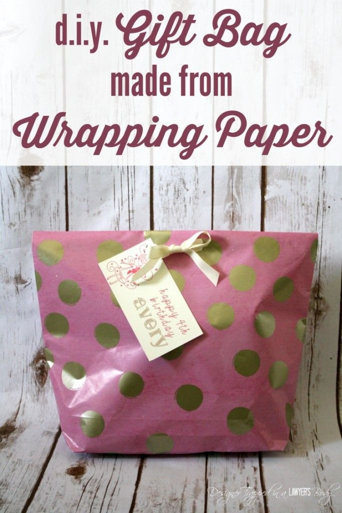 DIY Gift Bags From Wrapping Paper
 How to Make a Gift Bag from Wrapping Paper