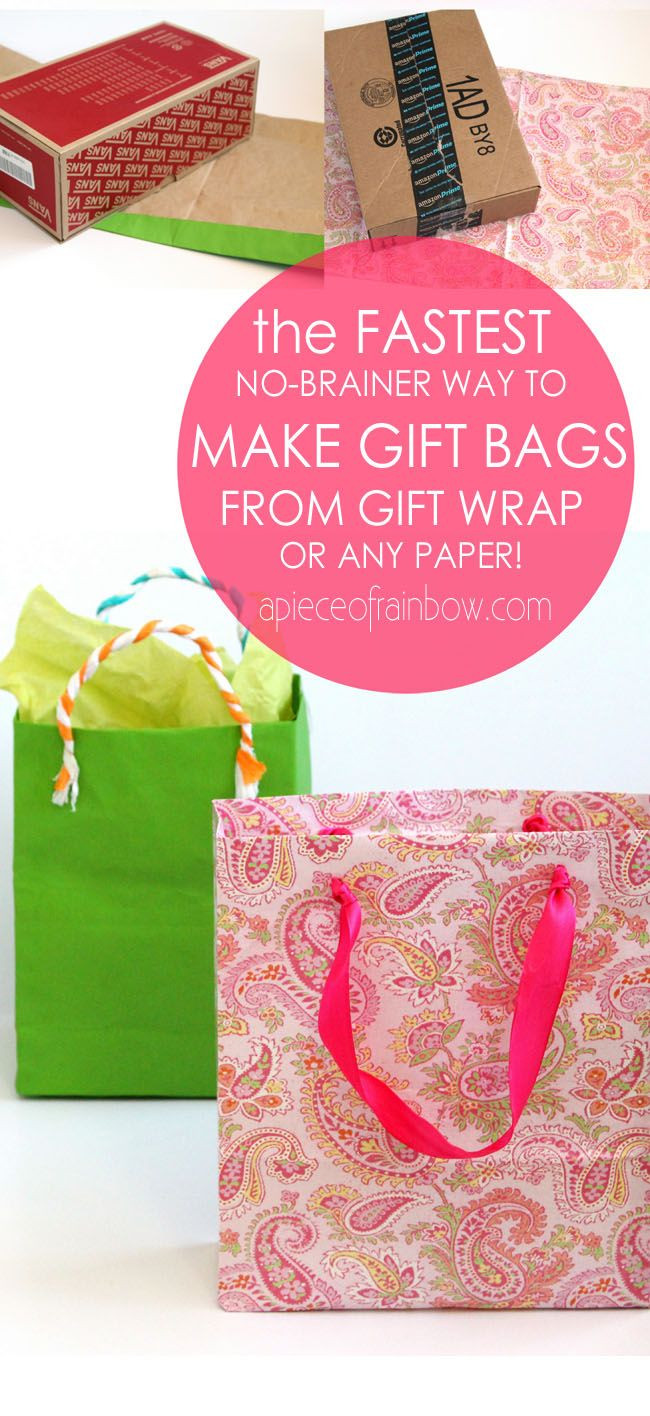 DIY Gift Bags From Wrapping Paper
 Fastest & Easiest Way To Make Gift Bags from Any Paper