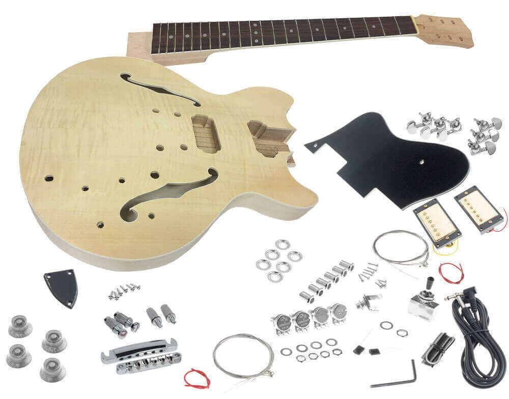 DIY Guitars Kits
 Solo ESK 35 DIY Electric Guitar Kit With Flame Maple Top