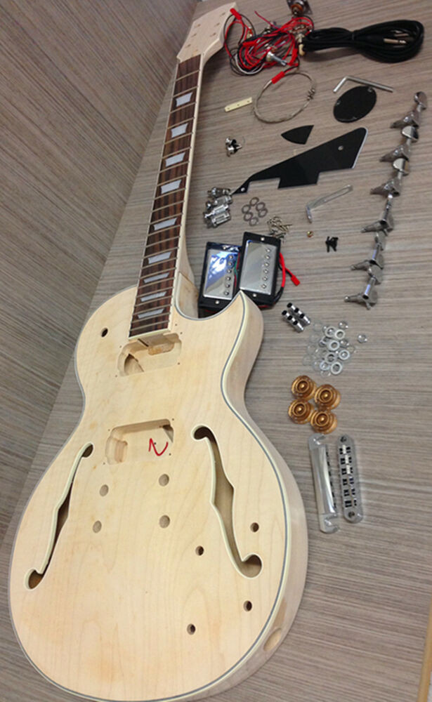 DIY Guitars Kits
 No Solder E 239DIY Les Paul Semi hollow Electric Guitar