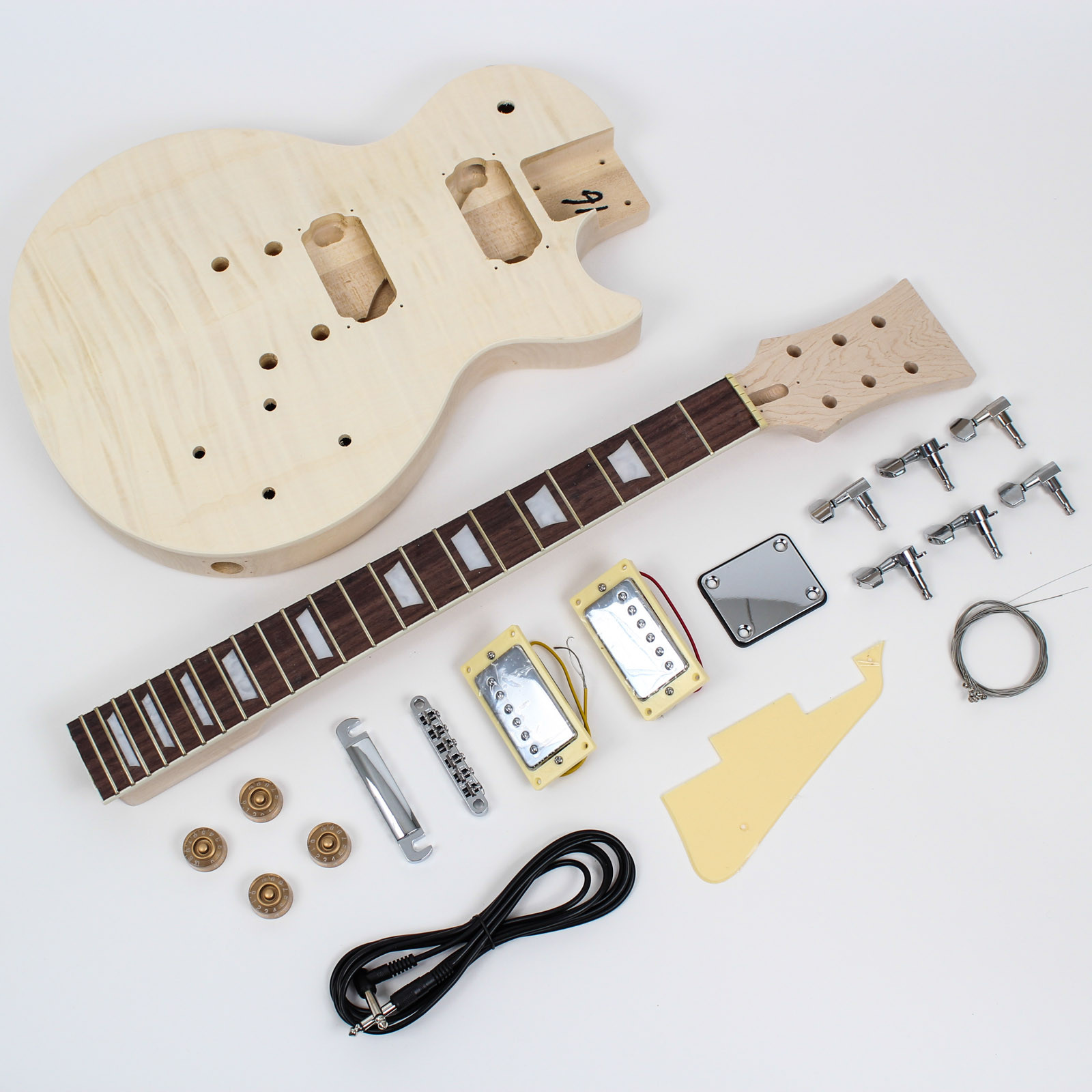 DIY Guitars Kits
 Les Paul Style Guitar Kit Flame Maple DIY Guitars