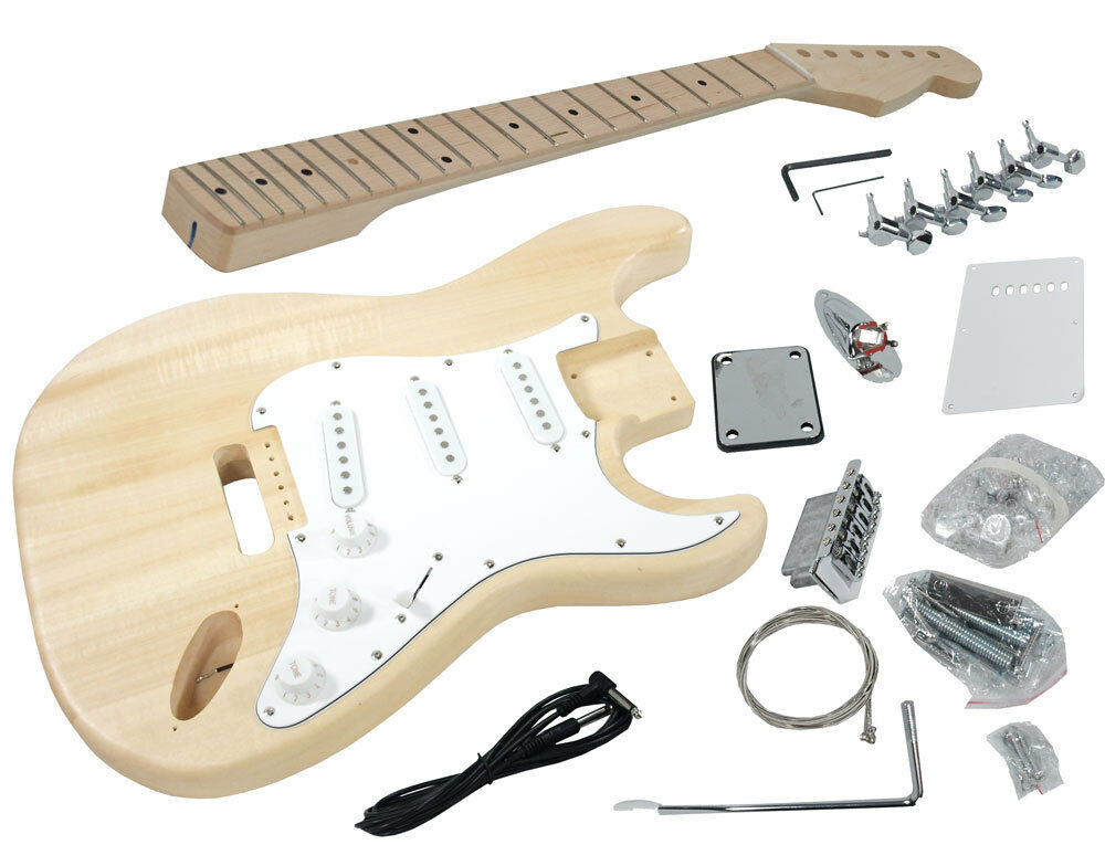 DIY Guitars Kits
 Solo Strat Style DIY Guitar Kit Basswood Body w Hard
