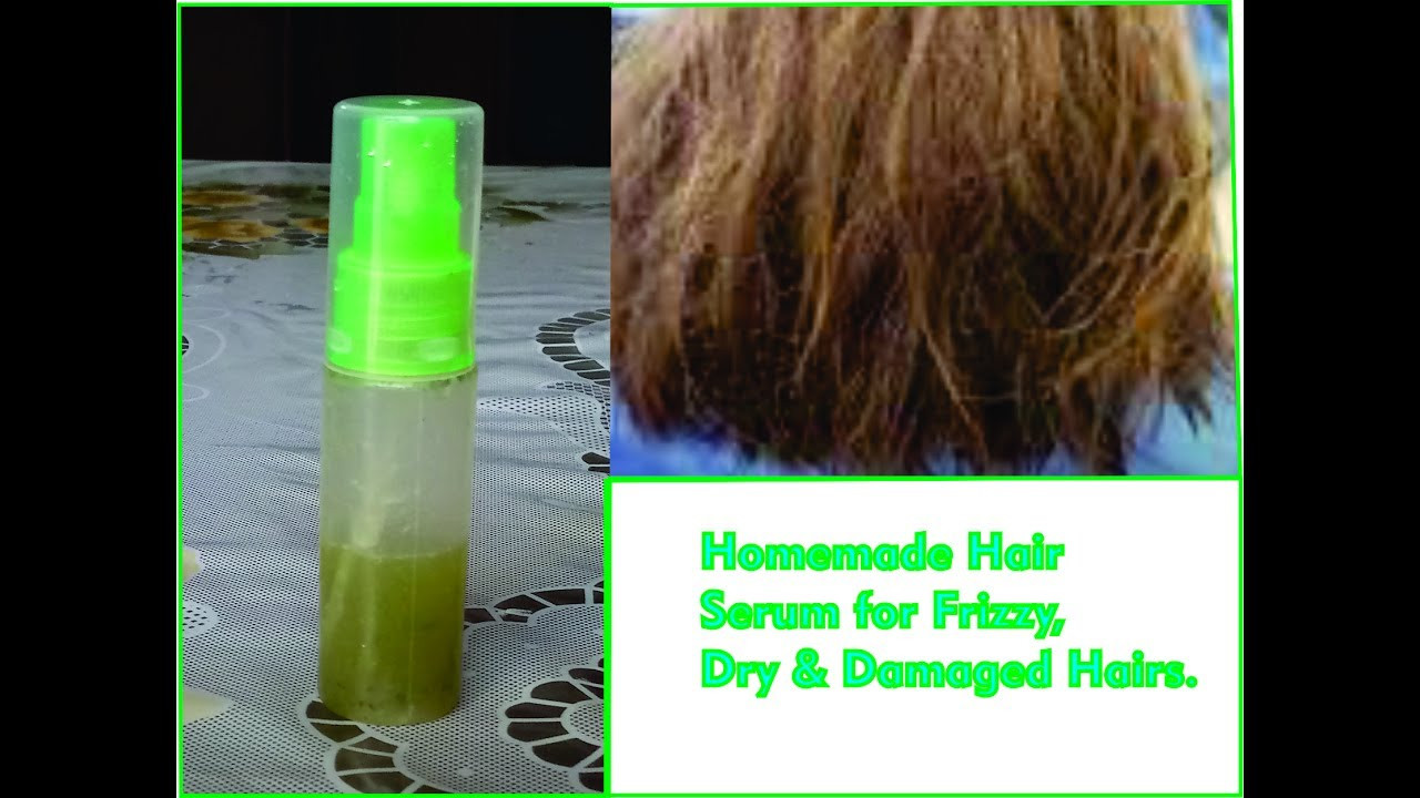 DIY Hair Serum For Dry Hair
 Homemade Hair Serum for Dry Frizzy Silky Shiny Soft