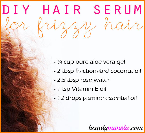 DIY Hair Serum For Dry Hair
 DIY Hair Serum for Frizzy Hair beautymunsta free
