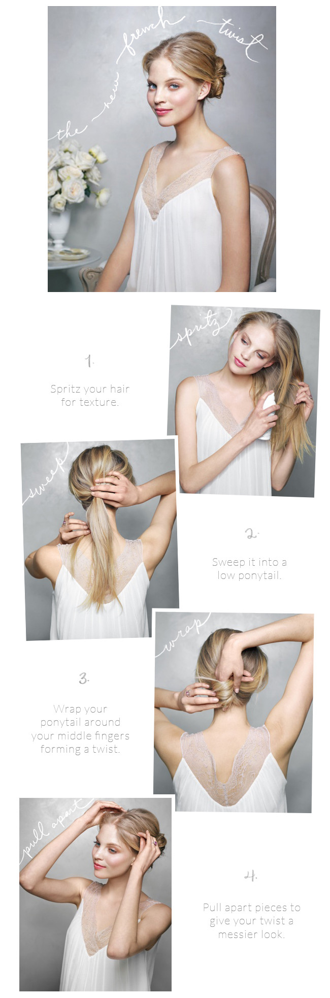 Diy Hairstyles For Long Hair
 The New French Twist Wedding Hairstyles Tutorial ce Wed