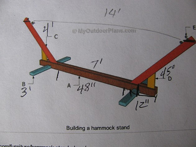 DIY Hammock Stand Plans
 Woodworking Plans Homemade Hammock Stand Plans PDF Plans