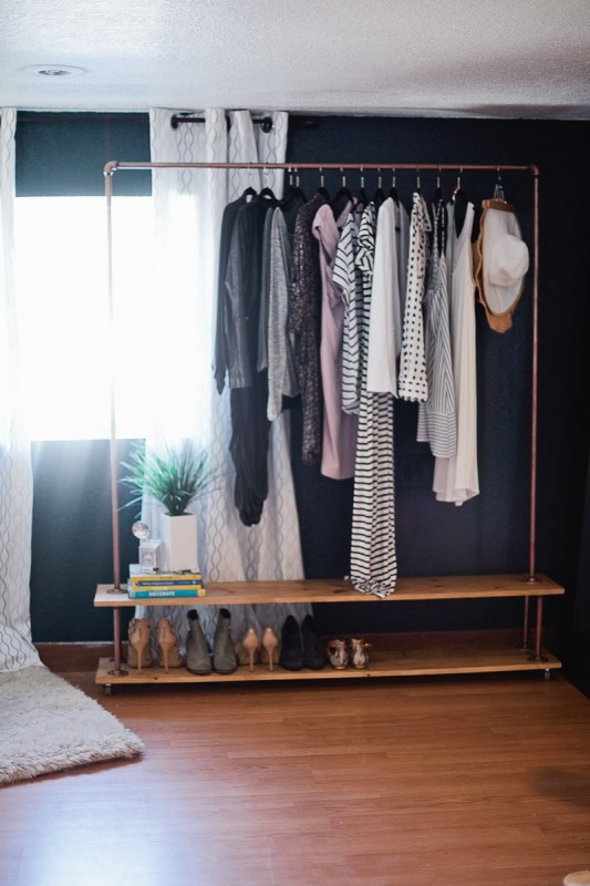 DIY Hanging Clothes Rack
 31 DIY Clothing Rack Ideas to Conveniently Increase