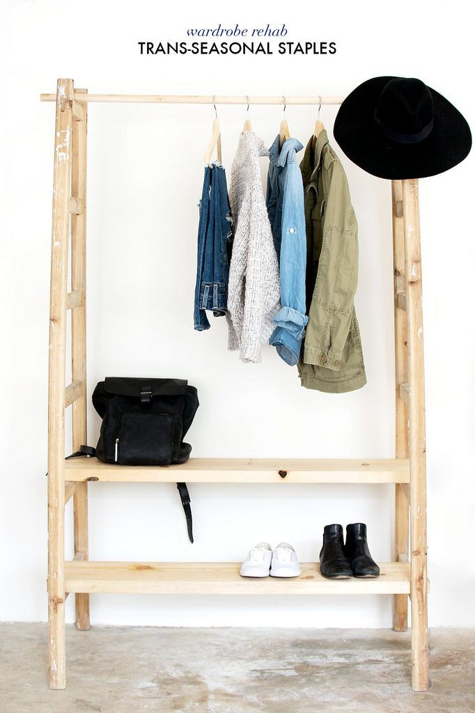 DIY Hanging Clothes Rack
 How To Build A Clothes Rack With Wood WoodWorking