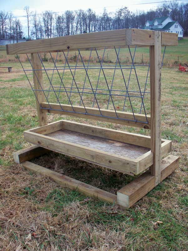DIY Hay Rack
 How to Build a Hay Feeder for Smaller Livestock Farm and