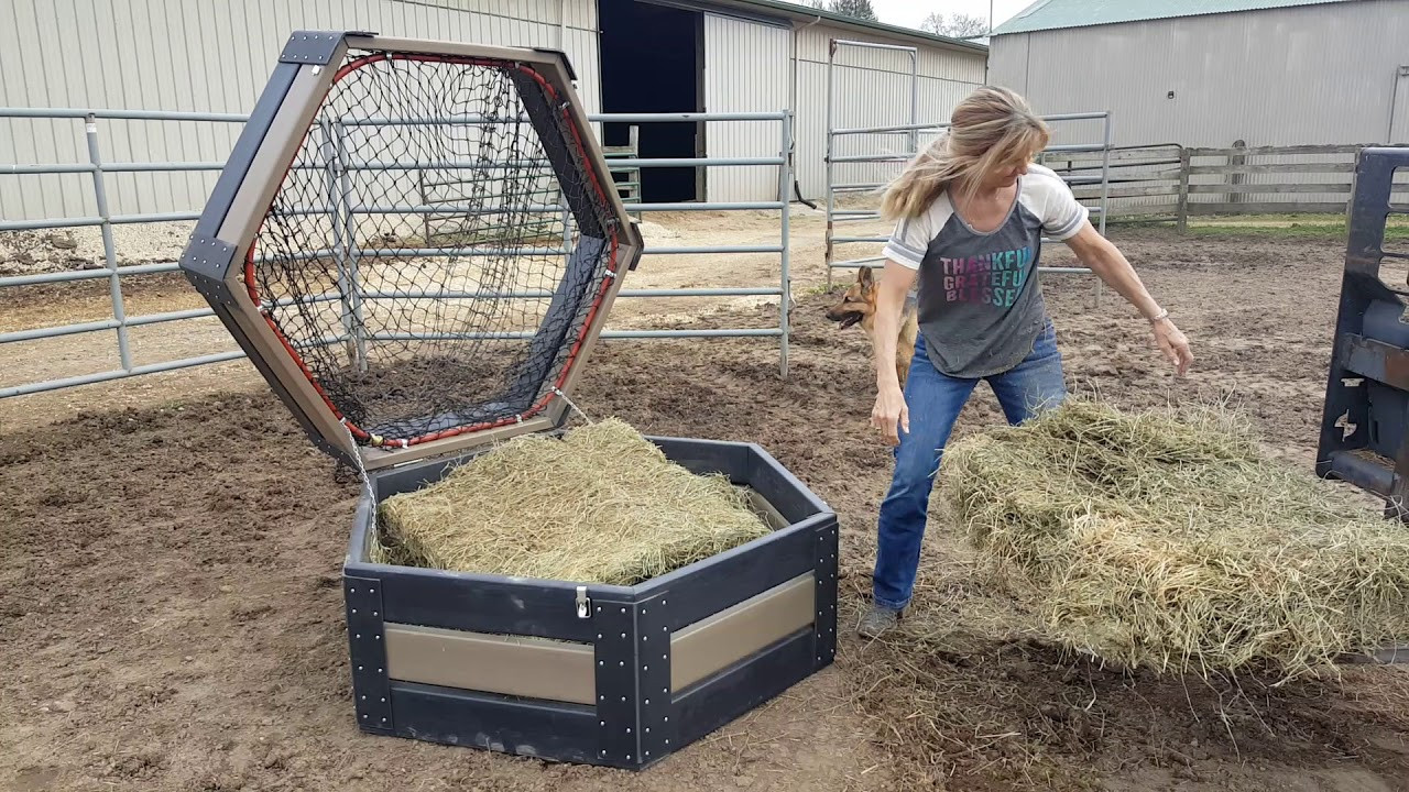 DIY Hay Rack
 DIY HDPE Hexagon hay feeder