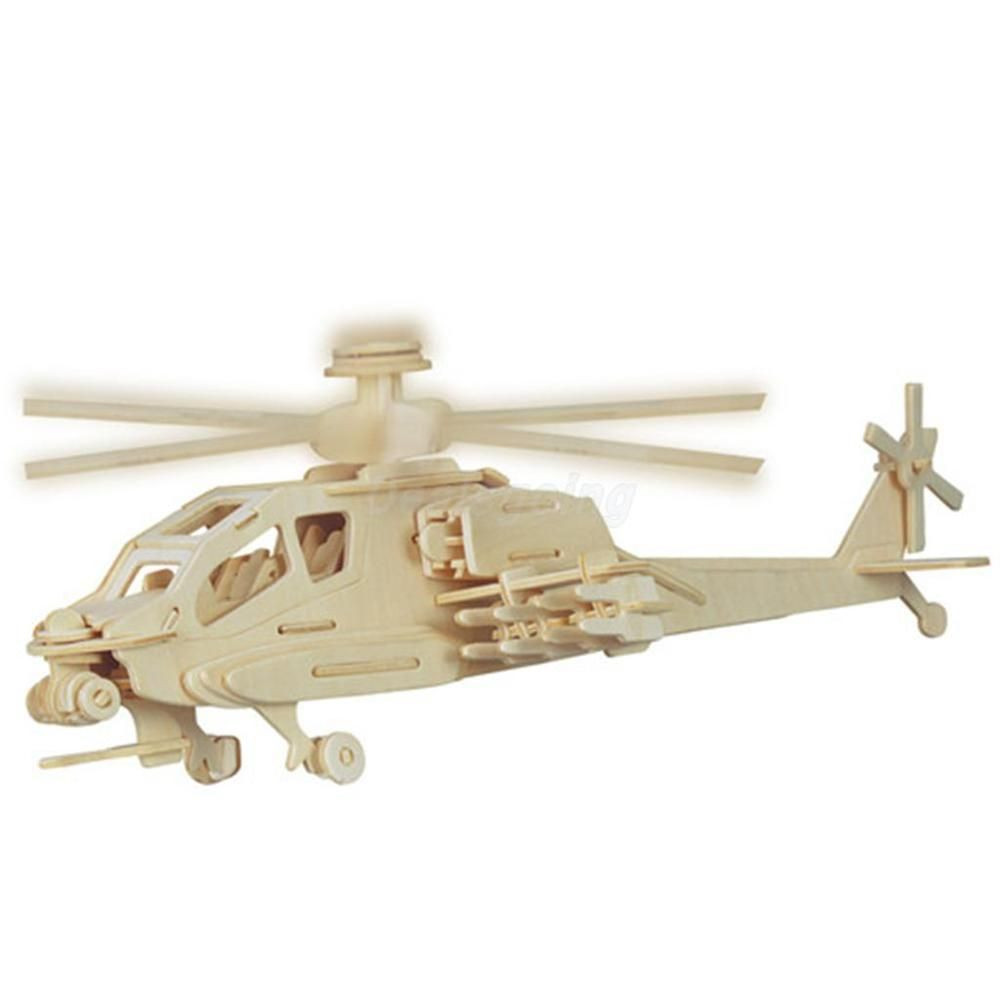 DIY Helicopter Kits
 DIY 3D Jigsaw Woodcraft Kits Apache Helicopter Model