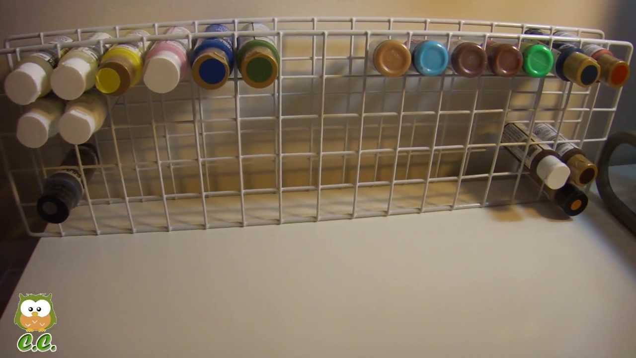 DIY Hobby Paint Rack
 DIY paint holder how to make a cheap and simple paint