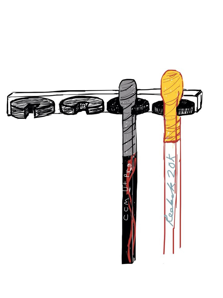 DIY Hockey Stick Rack
 32 best Hockey DIY Projects images on Pinterest