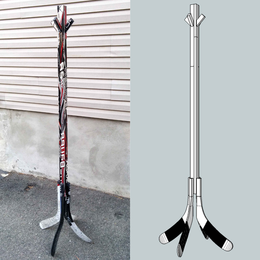 DIY Hockey Stick Rack
 Build A Hockey Stick Coat Rack Plans DIY Free Download