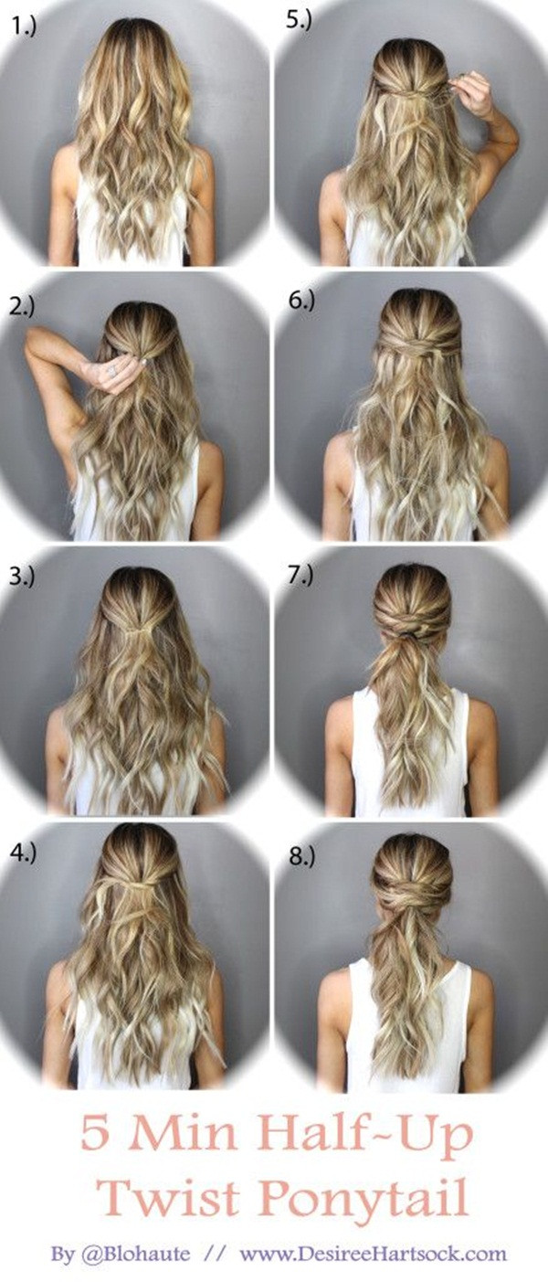 DIY Homecoming Hair
 40 Easy Hairstyles for Schools to Try in 2016
