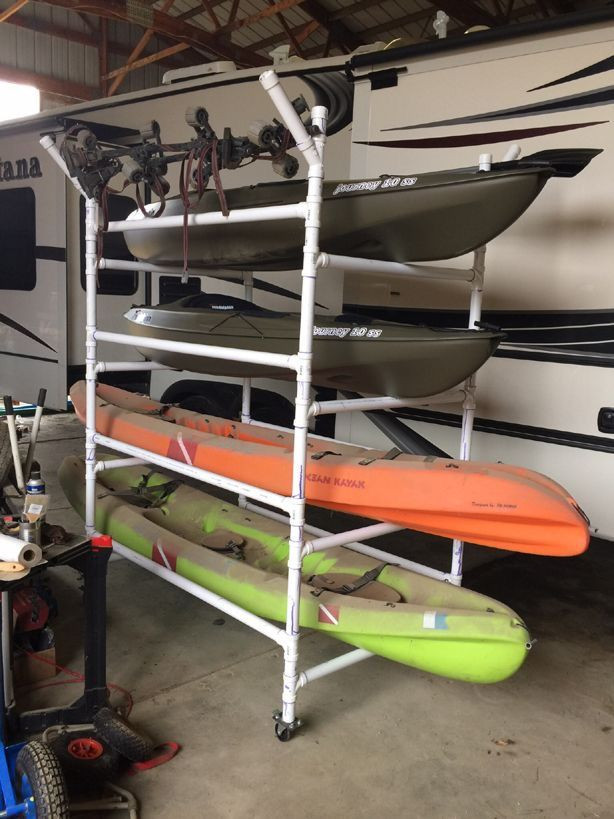 DIY Kayak Storage Rack Plans
 197 best images about Kayak trailers trolleys and storage