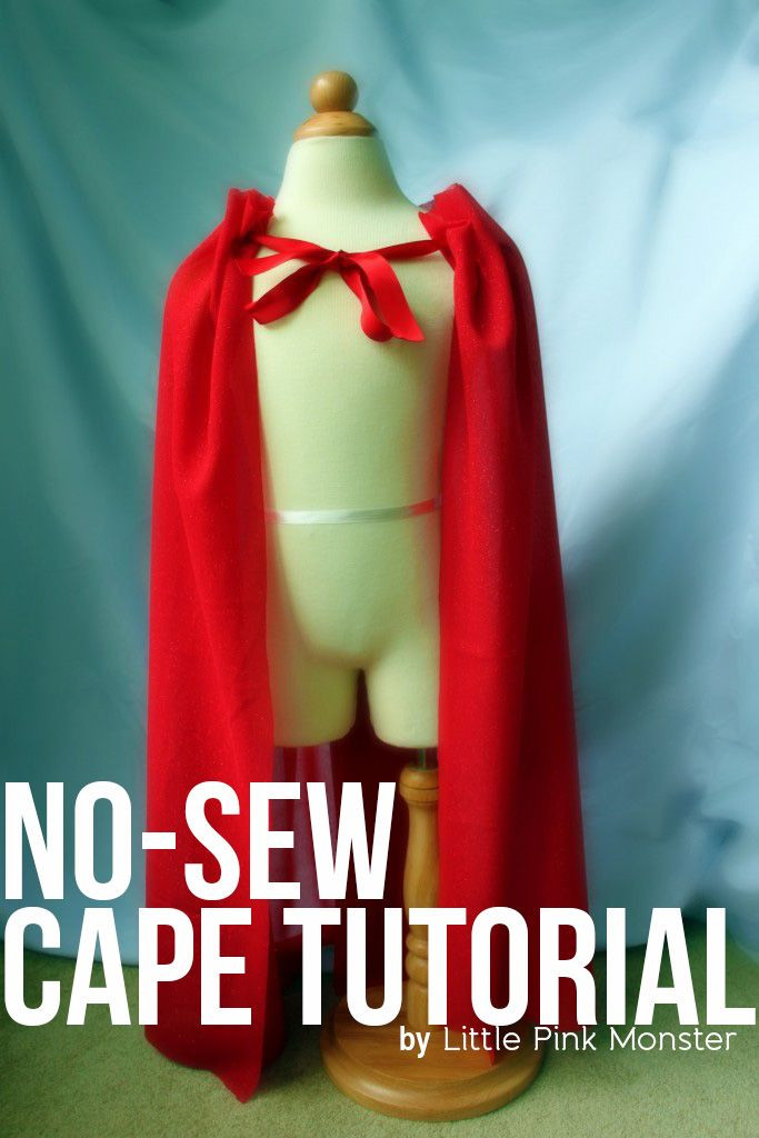 DIY Kids Cape
 DIY No Sew Cape Tutorial I could go as Little Red Riding