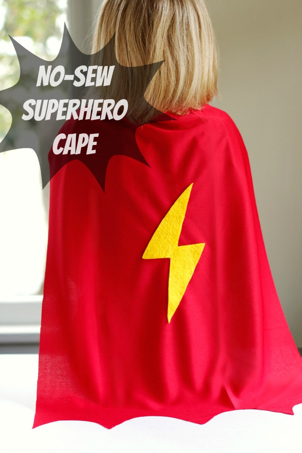 DIY Kids Cape
 Make a No Sew Superhero Cape for Reading Powers