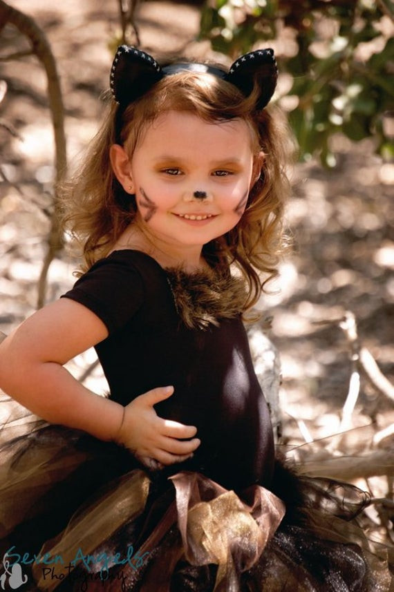 Diy Kids Cat Costume
 Black Kitty Cat Tulle Tutu Costume for Toddlers by