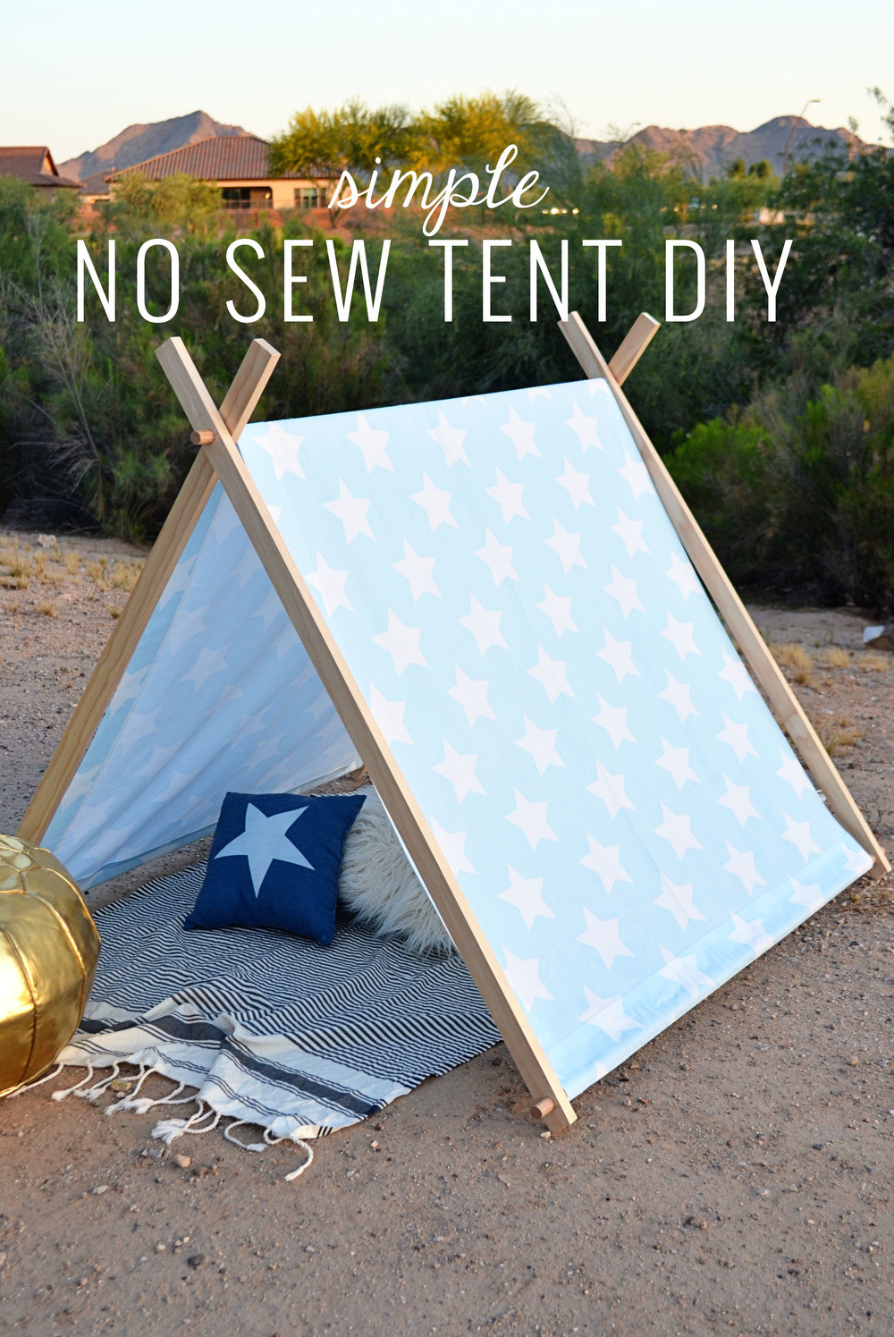 DIY Kids Play Tent
 Simple No Sew Kid s Tent DIY — Momma Society