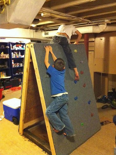 DIY Kids Rock Climbing Wall
 Caleb s Climbing Wall