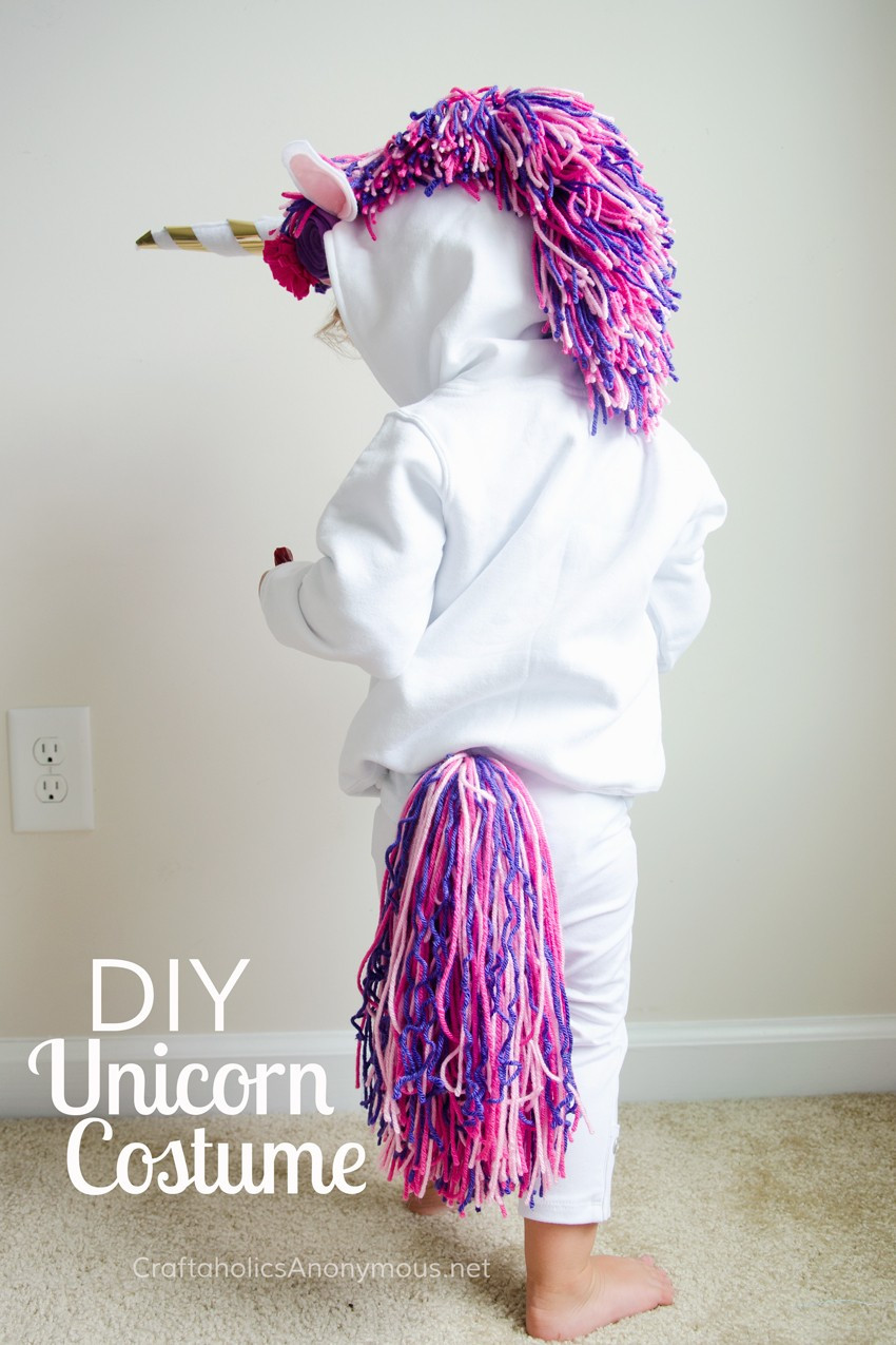 DIY Kids Unicorn Costume
 Craftaholics Anonymous
