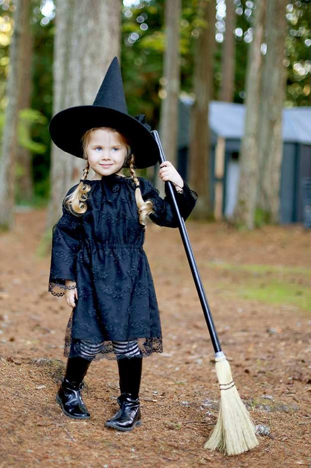DIY Kids Witch Costume
 19 Easy Homemade Halloween Costumes You Can Make For Your