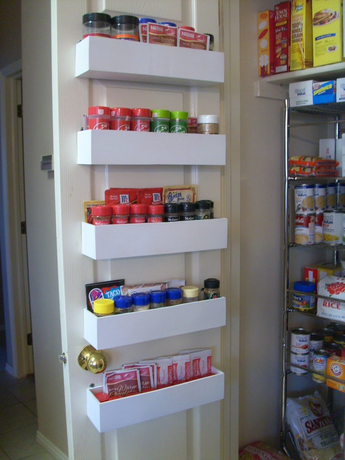 DIY Kitchen Organizers
 RobbyGurl s Creations DIY Pantry Door Spice Racks
