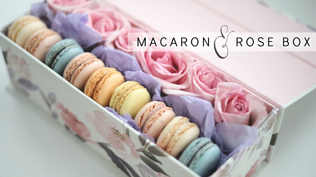 DIY Macarons Box
 DIY ROSE BOX WITH MACARONS EASY MOTHER S DAY GIFT IDEA