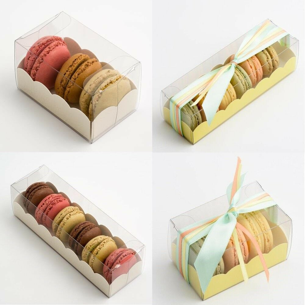 DIY Macarons Box
 Macaron Boxes Clear With Insert Medium & Small