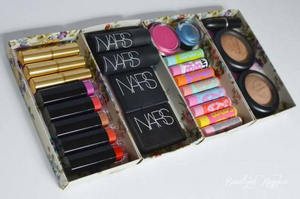 DIY Makeup Organizer Shoebox
 25 DIY Makeup Storage Ideas and Tutorials Hative