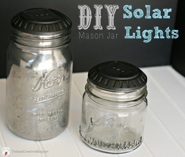 DIY Mason Jar Outdoor Lights
 DIY Mason Jar Solar Lights Today s Creative Life