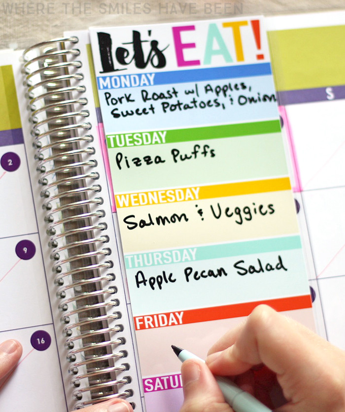 DIY Meal Planner
 DIY Erin Condren Snap In Meal Planner To Do List & FREE