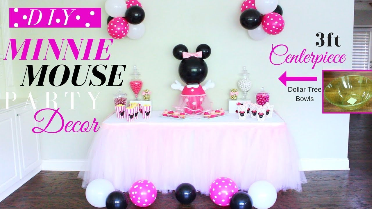 Diy Minnie Mouse Birthday Decorations
 Minnie Mouse DIY Party Decorations