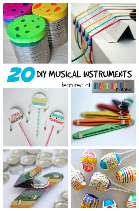DIY Musical Instruments For Kids
 20 DIY Musical Instruments