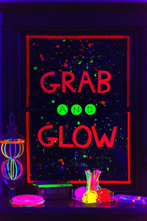 DIY Neon Party Decorations
 Glow Dance Birthday Party
