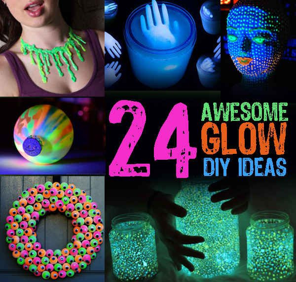 DIY Neon Party Decorations
 munity Post 24 Awesome Glow DIY Ideas