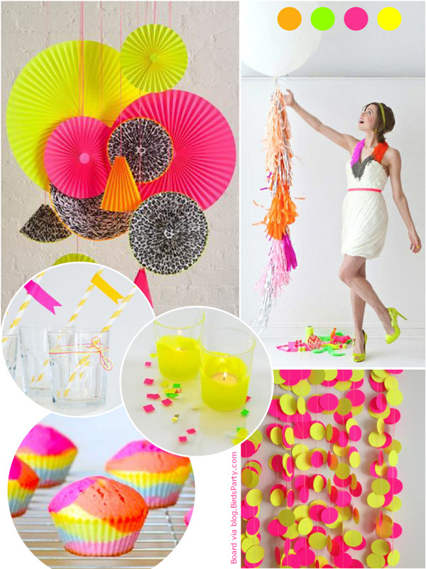 DIY Neon Party Decorations
 Trendy Neon Birthday Party Ideas Party Ideas