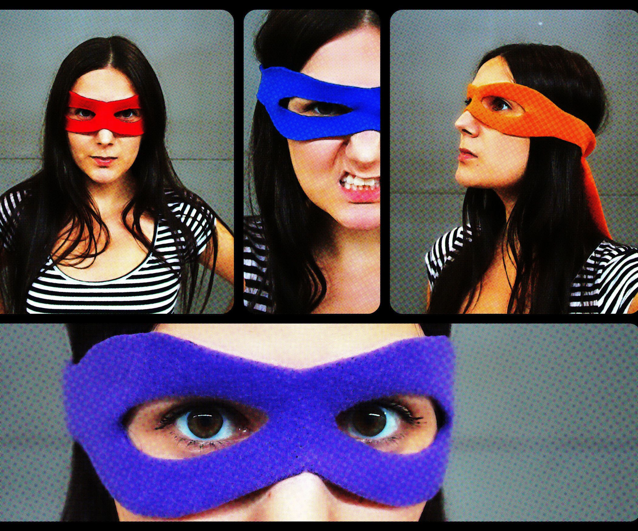 DIY Ninja Turtle Mask
 Superhero Mask Tutorial Pattern