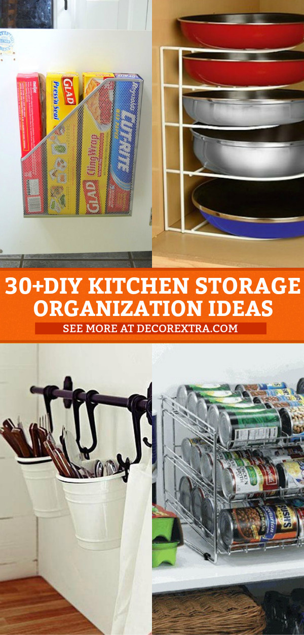 DIY Organize Kitchen
 30 Genius DIY Kitchen Storage and Organization Ideas