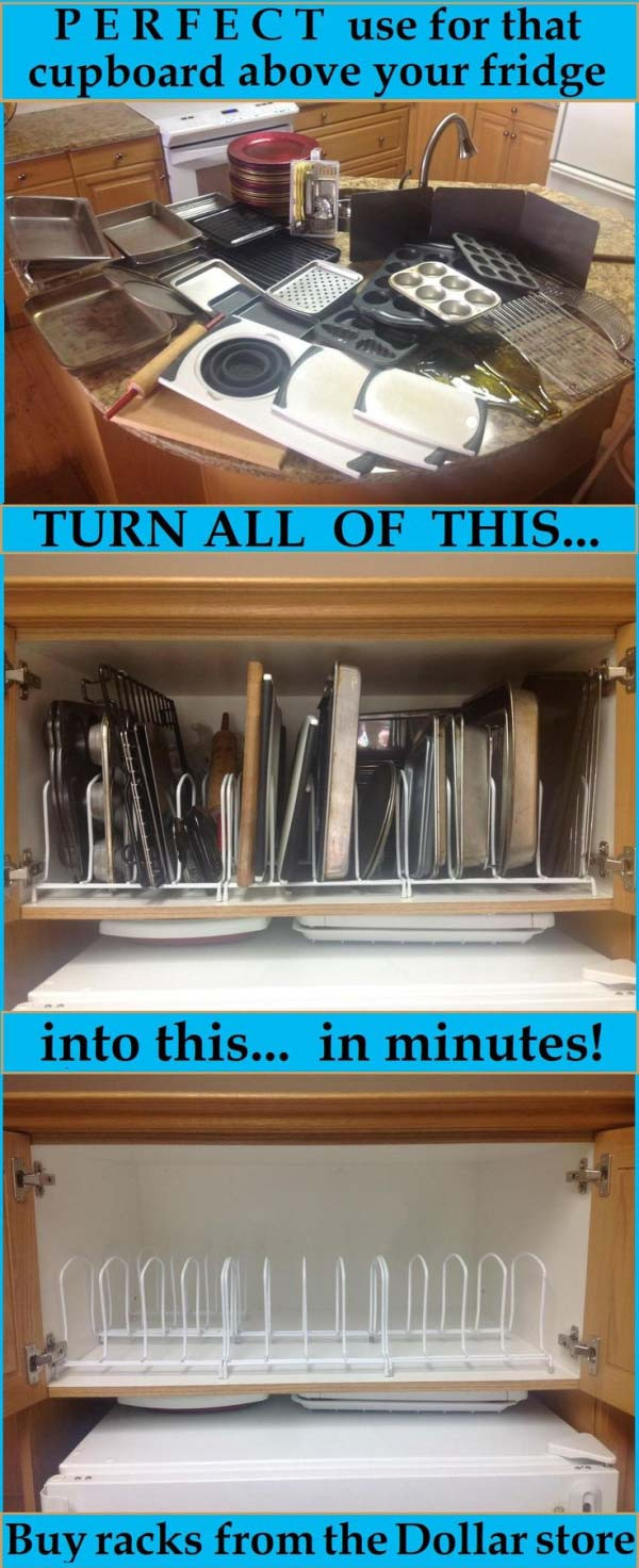 DIY Organize Kitchen
 15 Easy and Clever Hacks to Organize Kitchen Cabinets