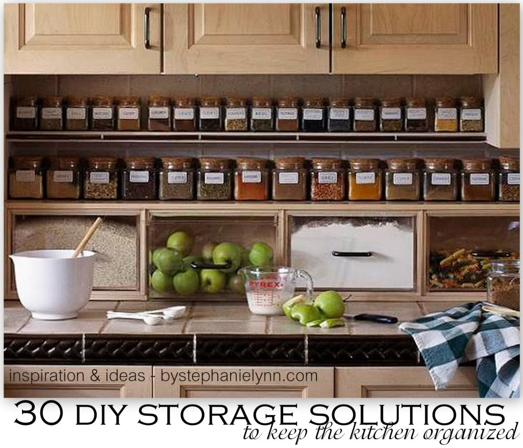 DIY Organize Kitchen
 30 DIY Storage Solutions to Keep the Kitchen Organized