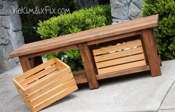 DIY Outdoor Bench Seats
 DIY Outdoor Storage Benches