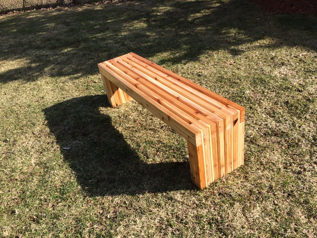 DIY Outdoor Bench Seats
 Angelic Diy Patio Bench In Minimalist Style Made Wooden