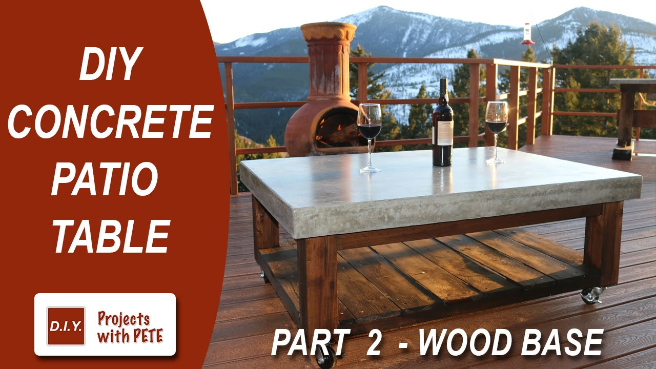 DIY Outdoor Concrete Table
 Part 2 How to make a Concrete Coffee Table for the Patio