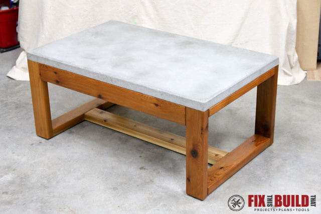 DIY Outdoor Concrete Table
 DIY Concrete Top Outdoor Coffee Table
