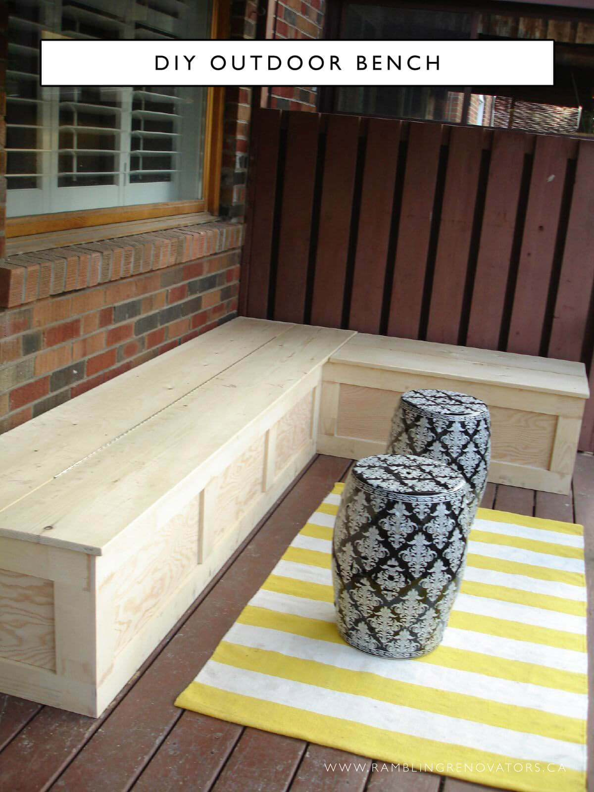 DIY Outdoor Corner Bench
 27 Best DIY Outdoor Bench Ideas and Designs for 2020