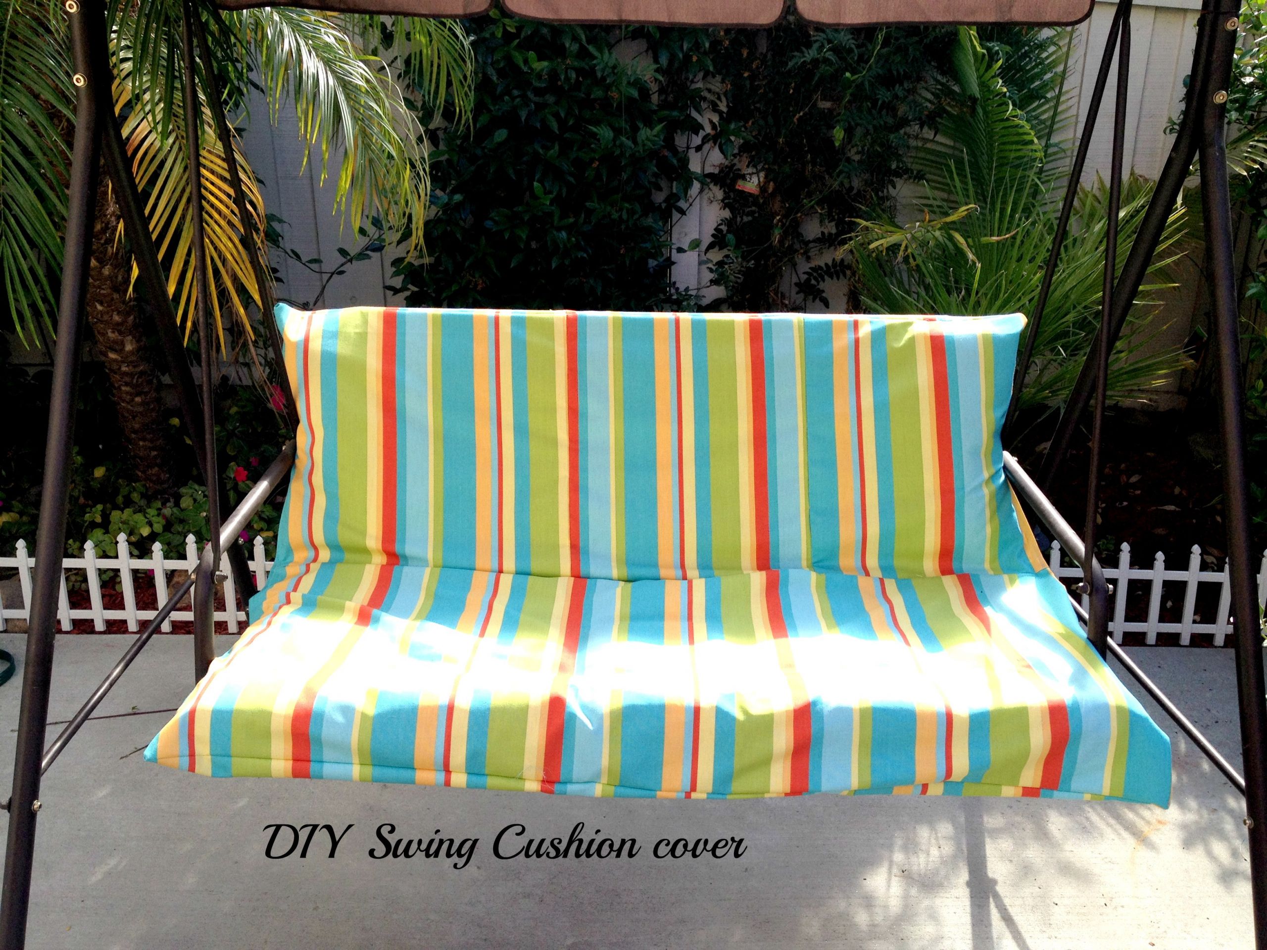 DIY Outdoor Cushions
 DIY Easy Outdoor Swing Cushion Cover